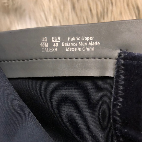 Sam Edelman Blue Velvet Calexa Sock Ankle Boots - Picture 6 of 6